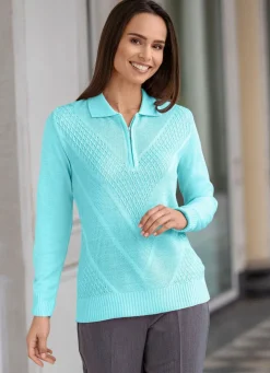 Pullover mit dezentem Glanz