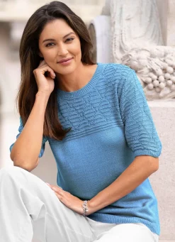 Pullover mit dezentem Glanz