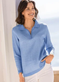 Pullover mit dezentem Glanz