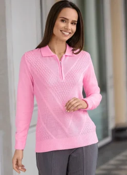 Pullover mit dezentem Glanz