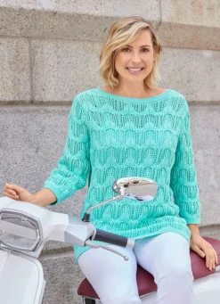 Pullover mit dezentem Paillettengarn