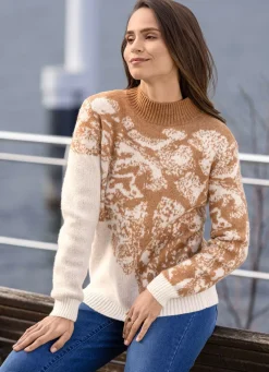 Pullover mit Diagonaldessin