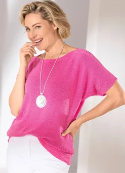 Pullover mit edlen Glitzerakzenten