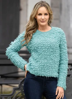 Pullover mit Effektgarn