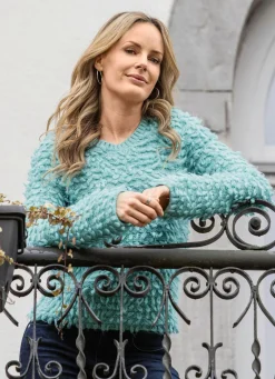 Pullover mit Effektgarn