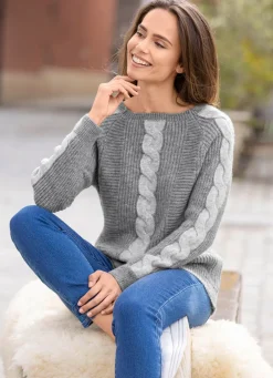 Pullover mit Glitzerakzenten