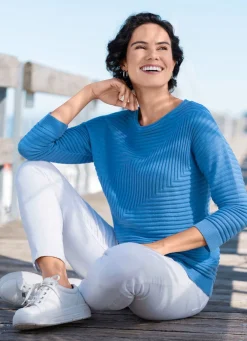 Pullover mit grafischem Strukturmuster