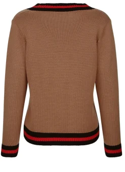 Pullover mit Kontrastringeln