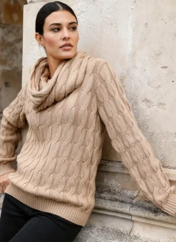 Pullover mit Loop und mit Kaschmir