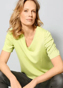 Pullover mit Raffung an den Ärmeln