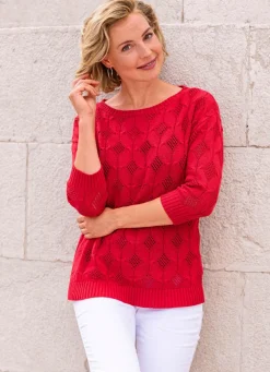 Pullover mit Rautendessin