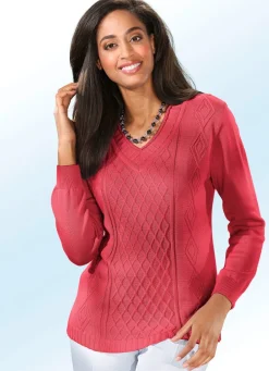 Pullover mit Rautenstruktur