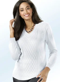 Pullover mit Rautenstruktur