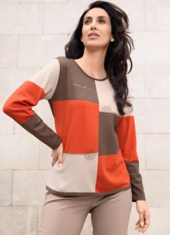 Pullover mit schmückender Plättchenzier