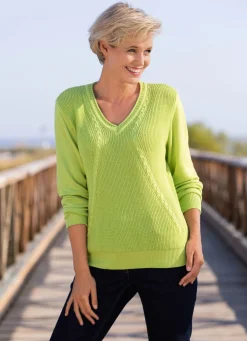 Pullover mit Strukturmix