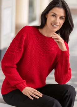 Pullover mit Strukturmuster