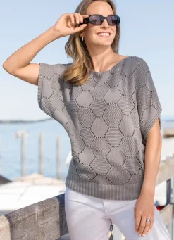 Pullover mit Wabendessin