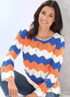 Pullover mit Zackenringeln