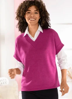 Pullunder mit Rippenakzenten