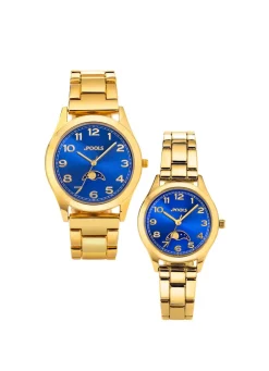 Quartz-Partneruhr von Pools mit Mondphasen