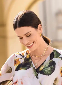 3-reihige Halskette in Goldoptik