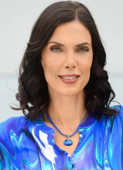 3-reihige Halskette mit Anhänger