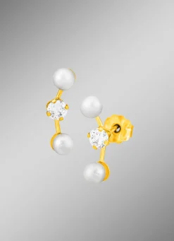 Reizende Ohrstecker mit Süßwasser-Zuchtperlen