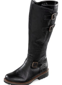 Remonte, gefütterte Damen-Stiefel, Winterschuhe, Weite G, mit Lammfell