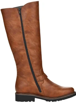 Remonte, gefütterte Damen-Stiefel, Winterschuhe, Weite G, mit Lammfell