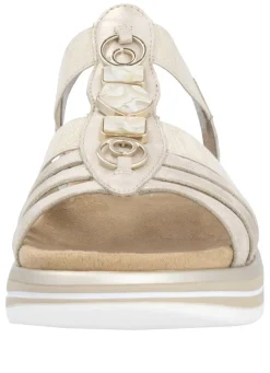 Remonte Riemchen-Sandale mit Metallschmuck