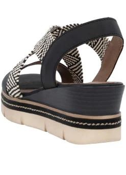 Remonte Sandalette mit Flechtdurchzügen