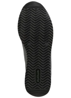 Remonte Schnür-Sneaker mit silberfarben schimmerndem Kontrast-Besatz