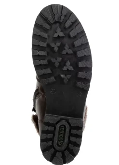 Remonte Schnür-Stiefelette mit Plüschkragen