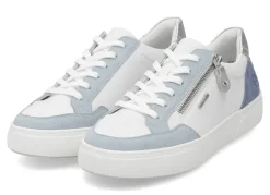 Remonte Sneaker aus Nappa- und Veloursleder mit Metallic-Besatz