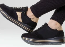 Remonte, trendige Damen-Sneaker, Weite G, mit herausnehmbarem Fußbett