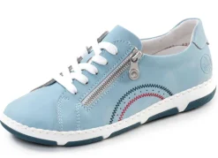 Rieker, bequeme Damen-Sneaker, Weite H, mit herausnehmbarem Fußbett