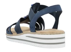 Rieker, edle Damen-Sandalen, mit Riemchen und Elastikbandagen