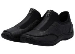 Rieker, klassische Damen-Slipper, mit Reißverschluss