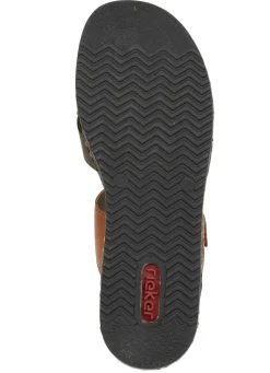 Rieker, leichte Damen-Pantoletten, mit Klettverschluss