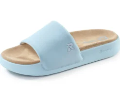 Rieker, leichte Damen-Slides, mit gepolsterter Lederdecksohle