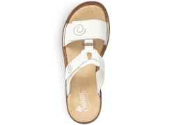 Rieker, modische Damen-Pantoletten, Weite H, mit Klettverschluss