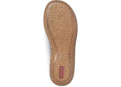 Rieker, modische Damen-Pantoletten, Weite H, mit Klettverschluss