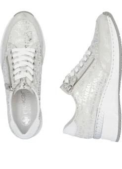Rieker Schnür-Sneaker aus bedrucktem Synthetikmaterial