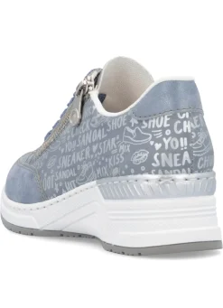 Rieker Schnür-Sneaker aus bedrucktem Synthetikmaterial