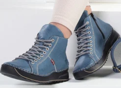 Rieker, sportive Damen-Boots, Winterschuhe, mit Reißverschluss