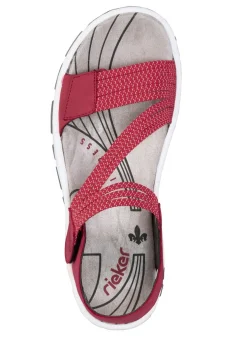 Rieker, sportliche Damen-Sandalen, mit zwei Klettspangen