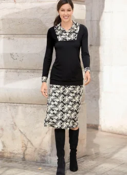 Rock in gerader Schnittführung