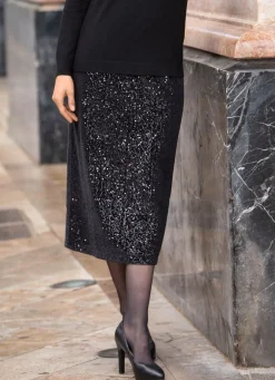 Rock mit extravaganter Plissee-Verarbeitung