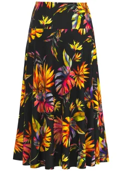 Rock mit farbbrillantem Druck