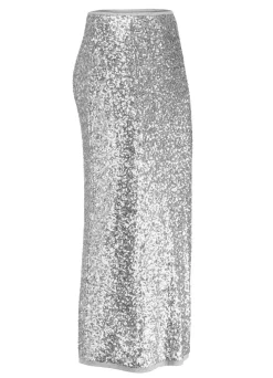 Rock mit funkelnden Pailetten